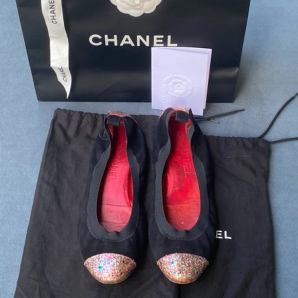 Chanel Limited Edition Glitter Ballet Flats - Picture 17 of 17